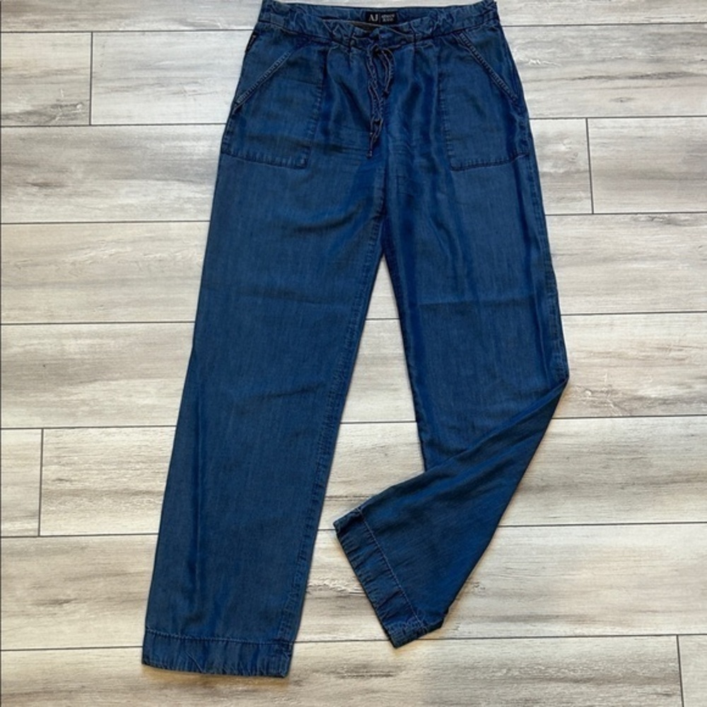 Armani Jeans Indigo series 009 Italy drawstring pants size 27